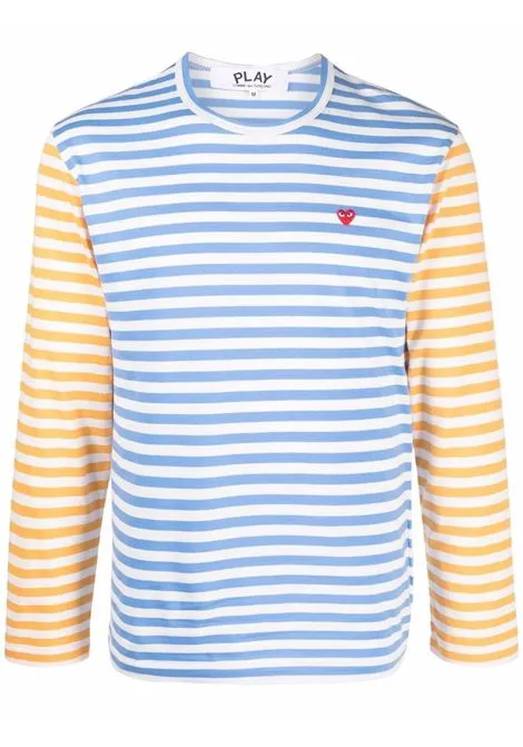 t-shirt manica lunga a righe