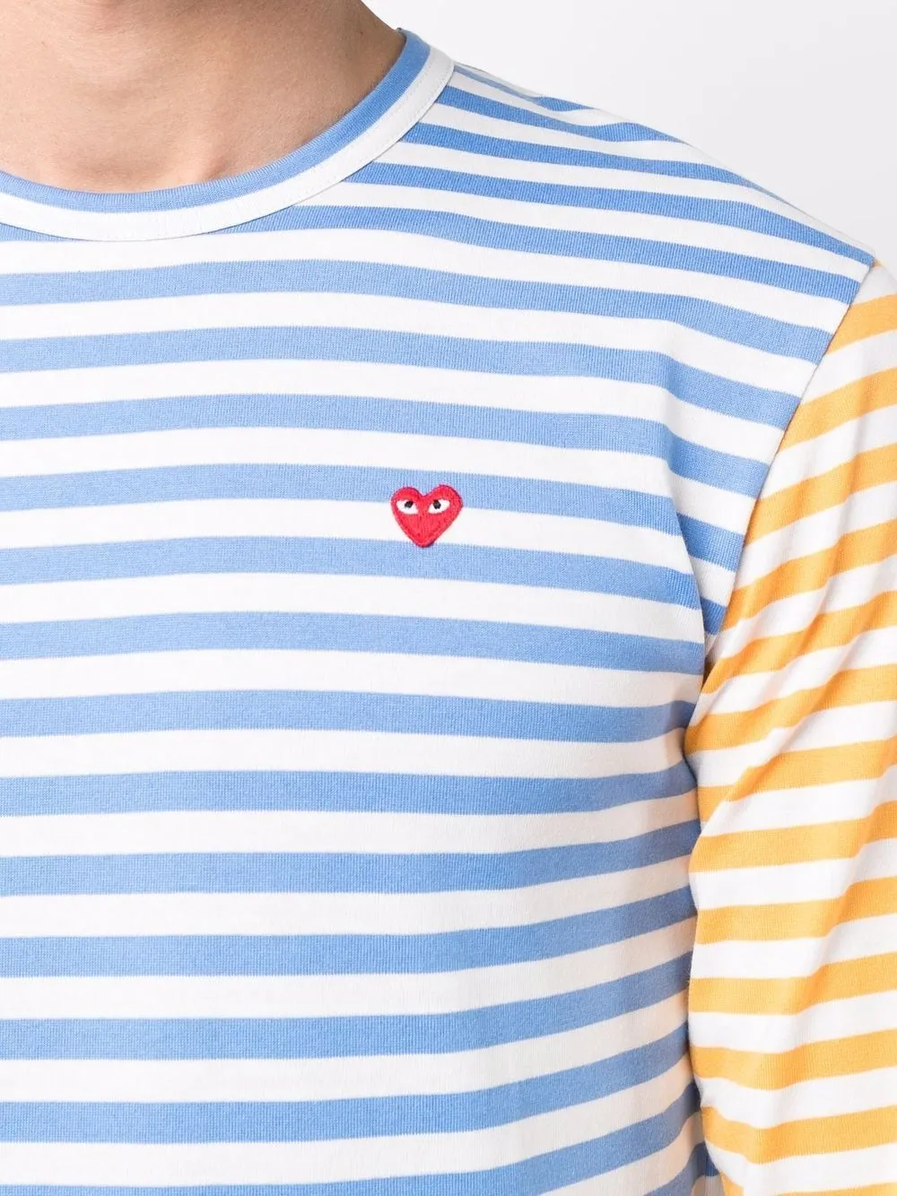 t-shirt manica lunga a righe