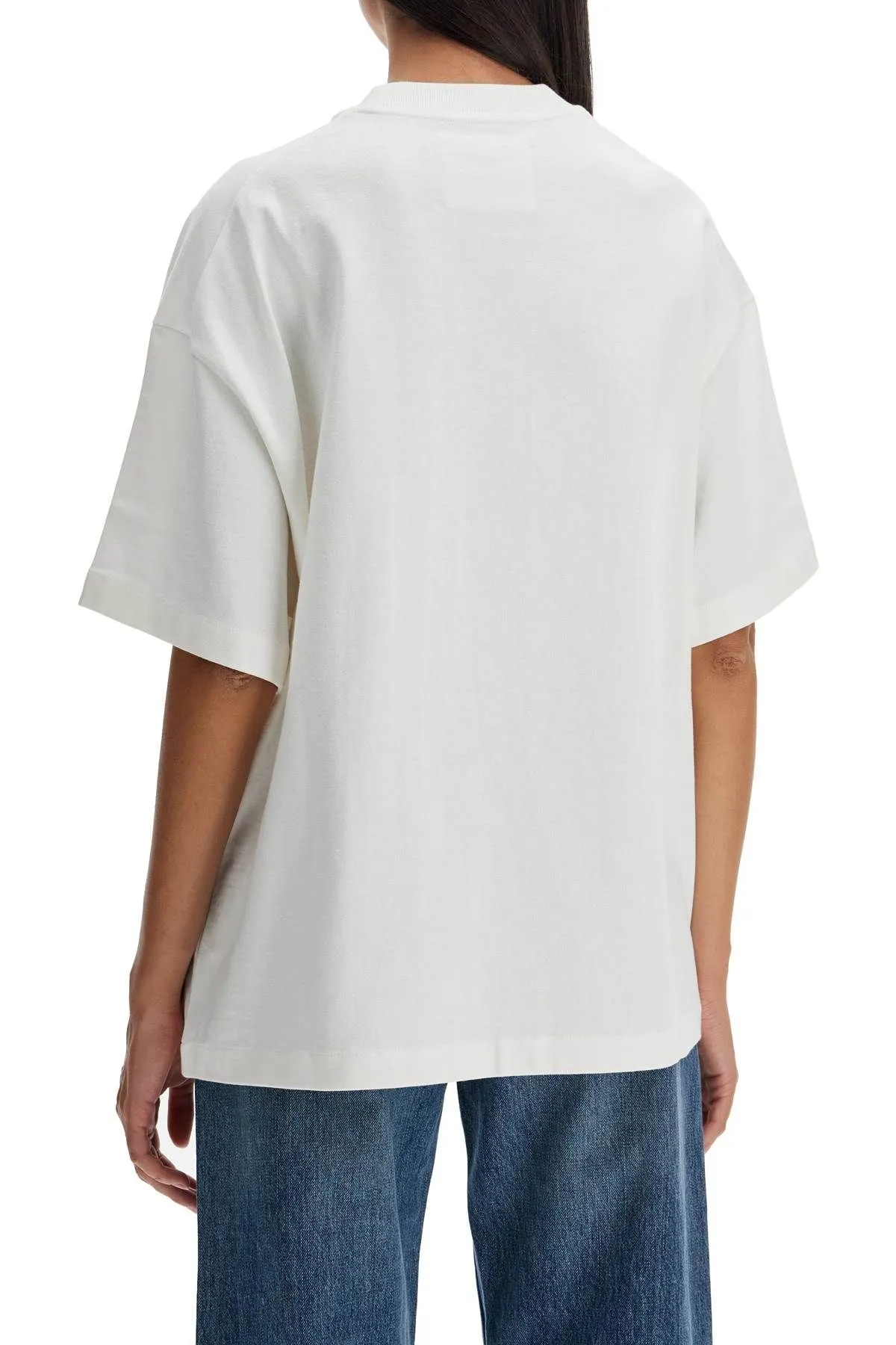 T-shirt oversize con stampa logo