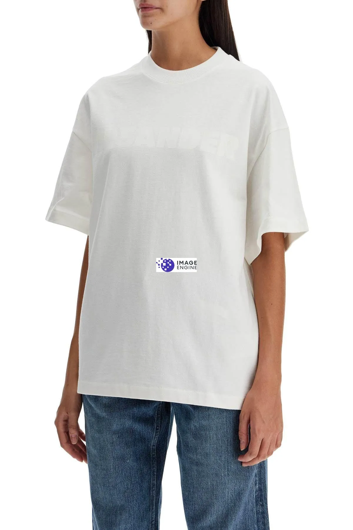 T-shirt oversize con stampa logo