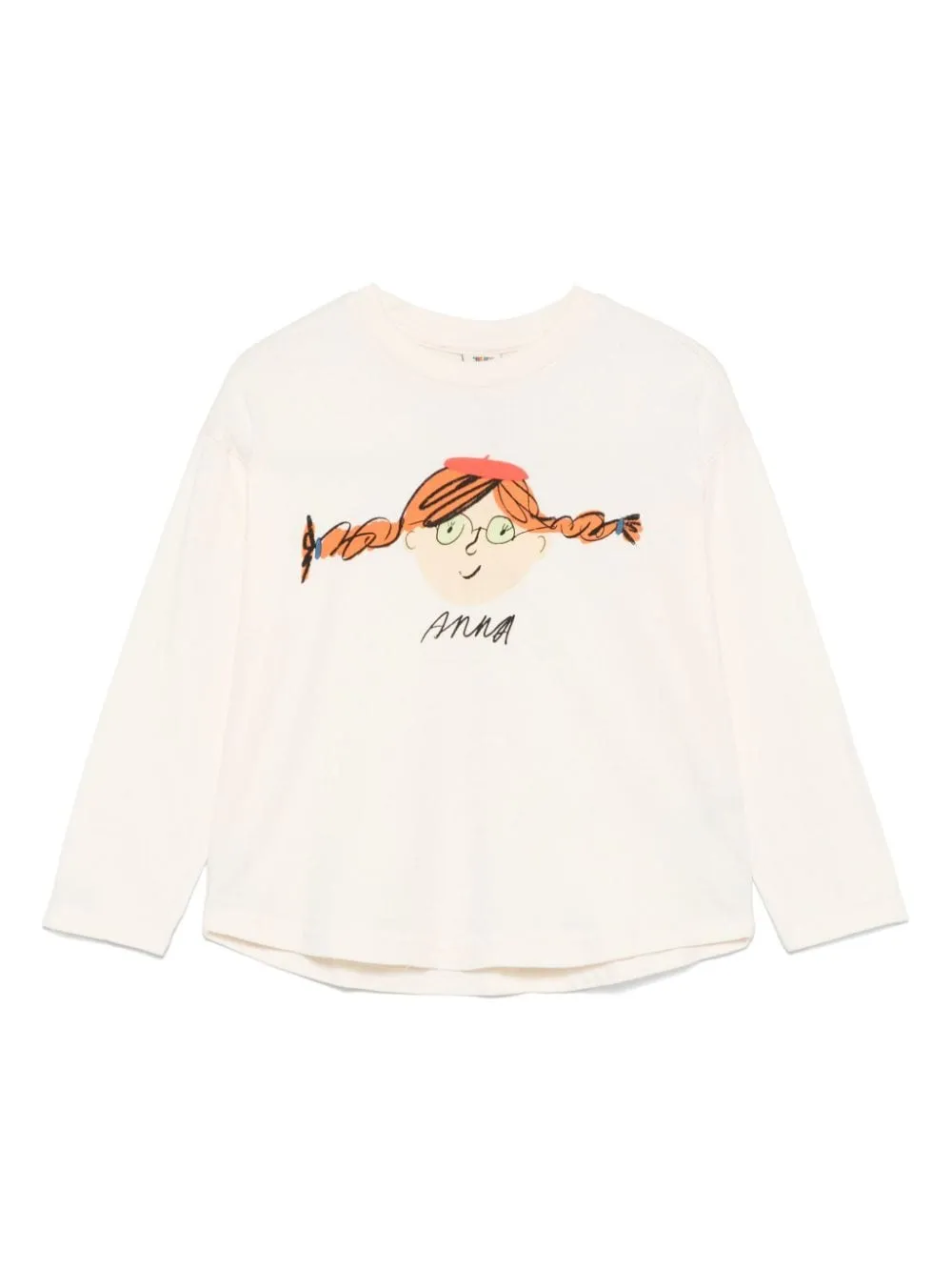 T-shirt per bambina JELLYMALLOW Anna bianco con stampa sul davanti