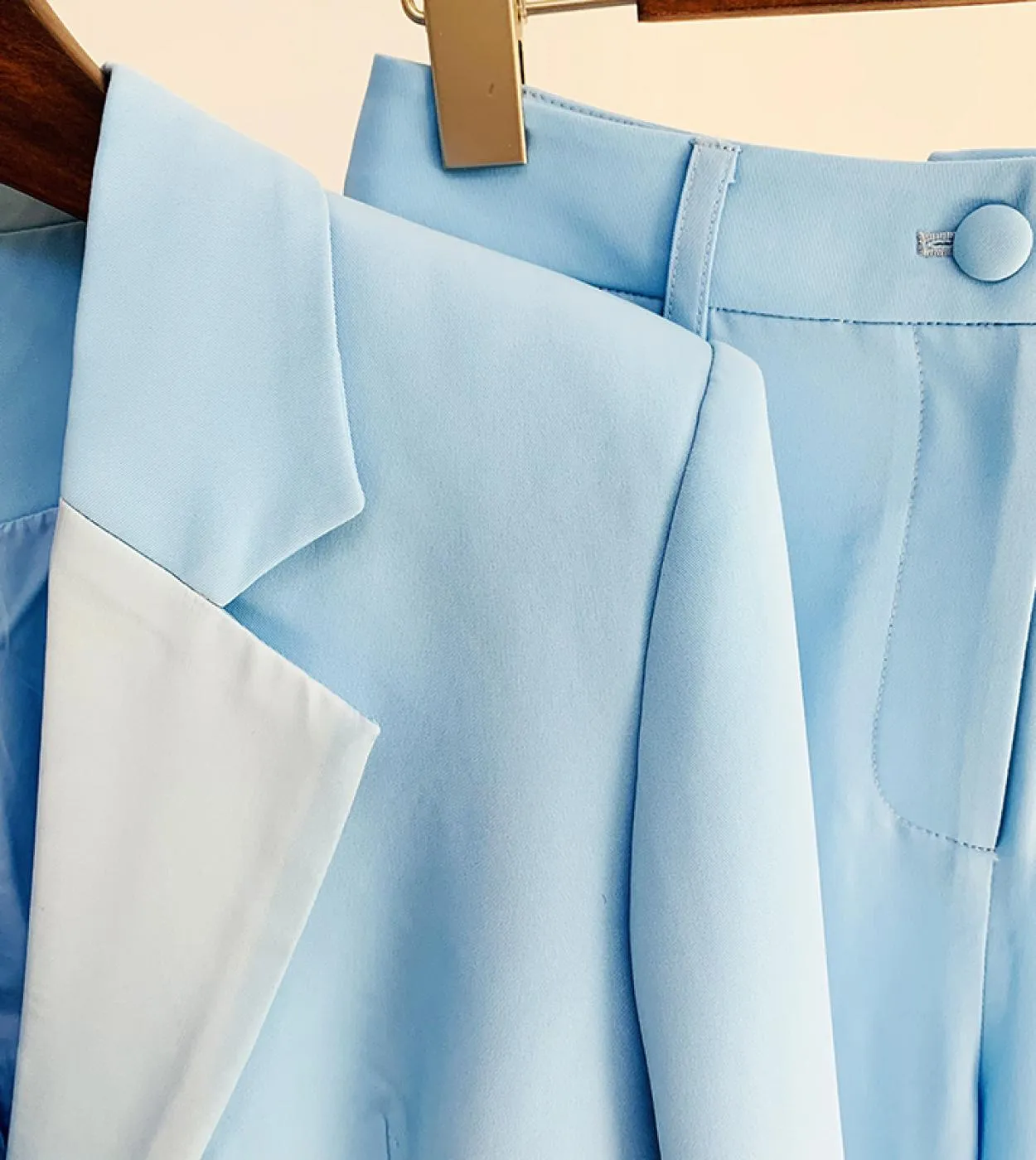 Tuta da passerella di design di alta qualità più recente Set da donna in carriera Pantalone da giacca a bottone singolo con vest