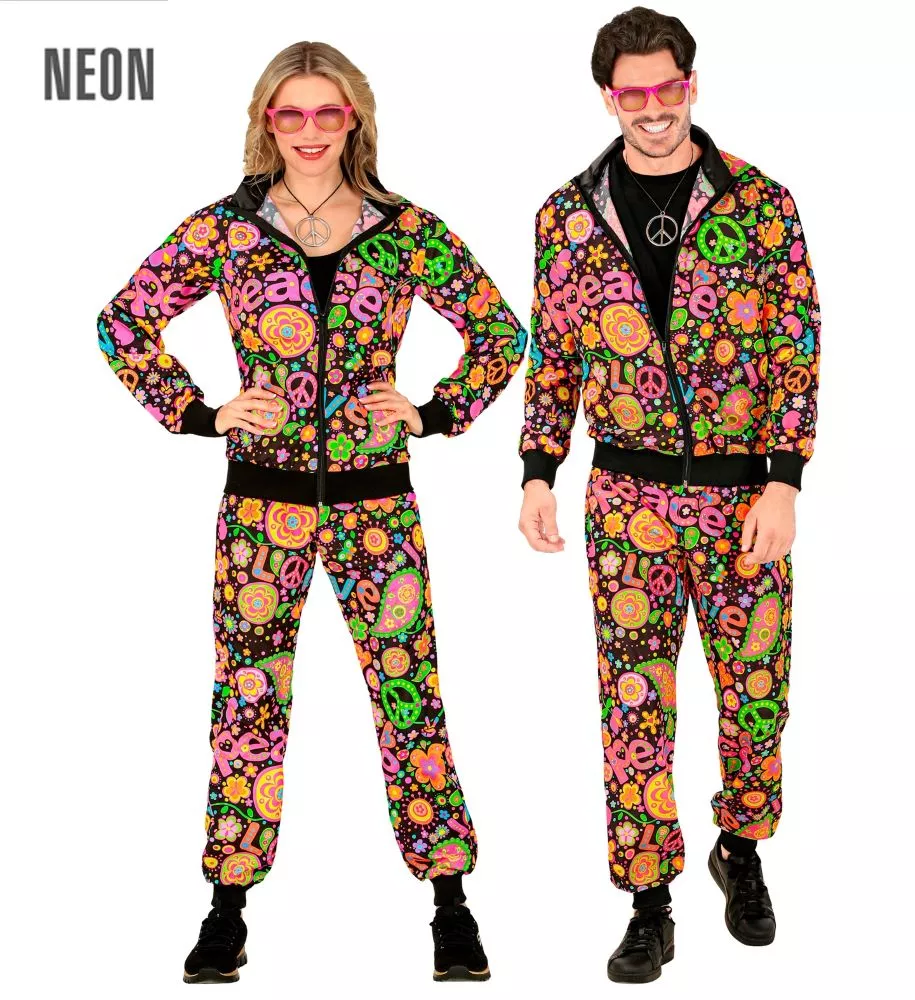 Tuta neon hippie pace unisex