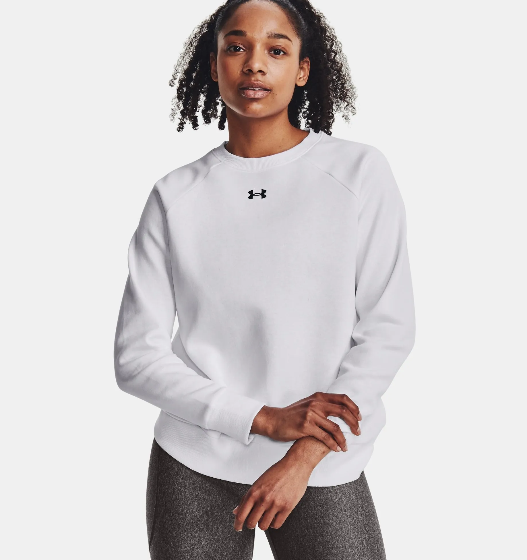Under Armour Rival Fleece Crew Felpa Donna