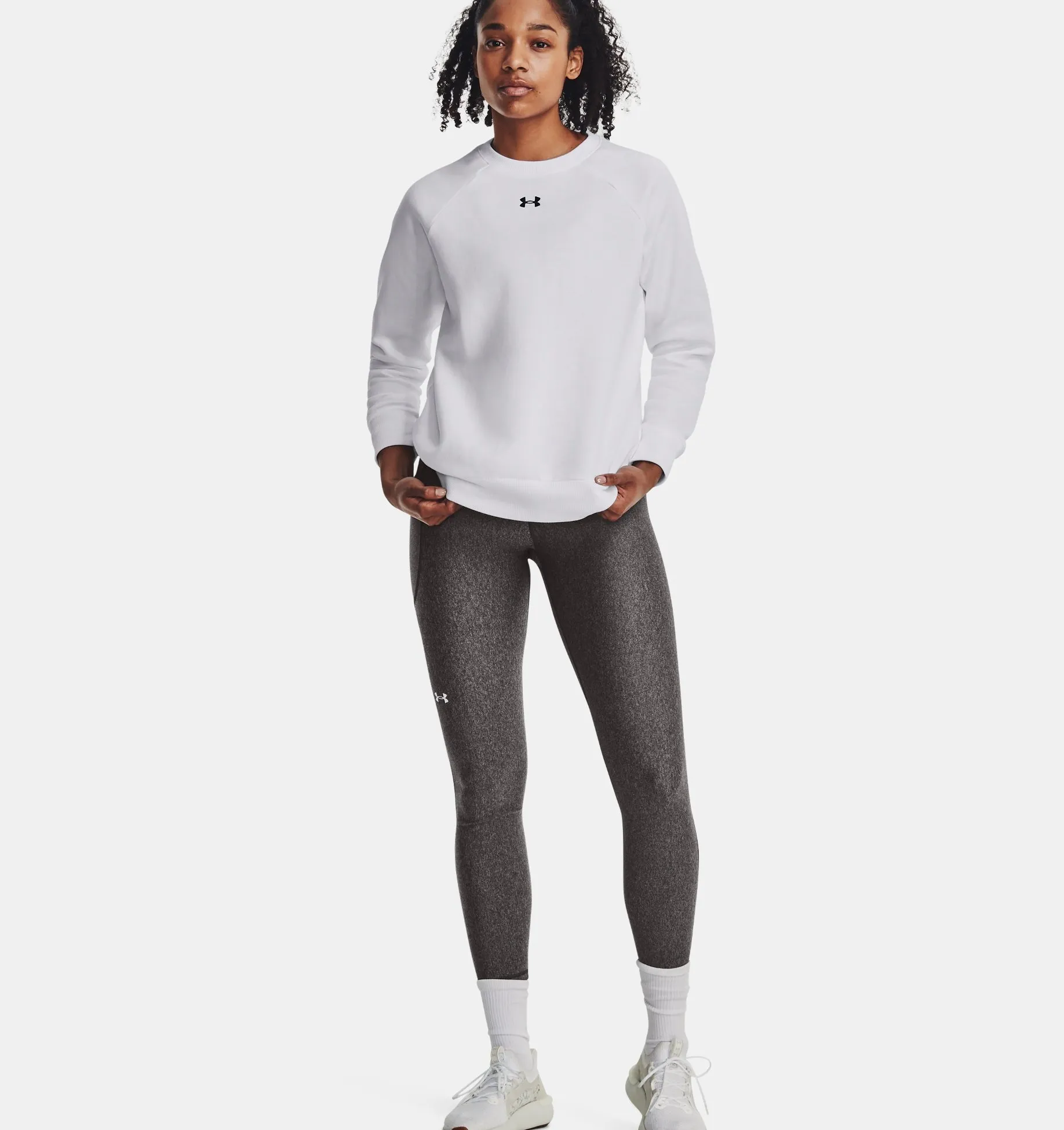 Under Armour Rival Fleece Crew Felpa Donna