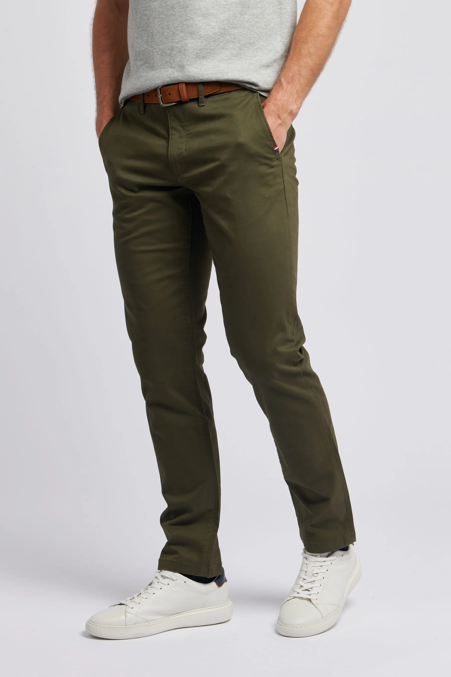 U.S. Polo Assn. Uomo - Marrone Pantaloni chino classica