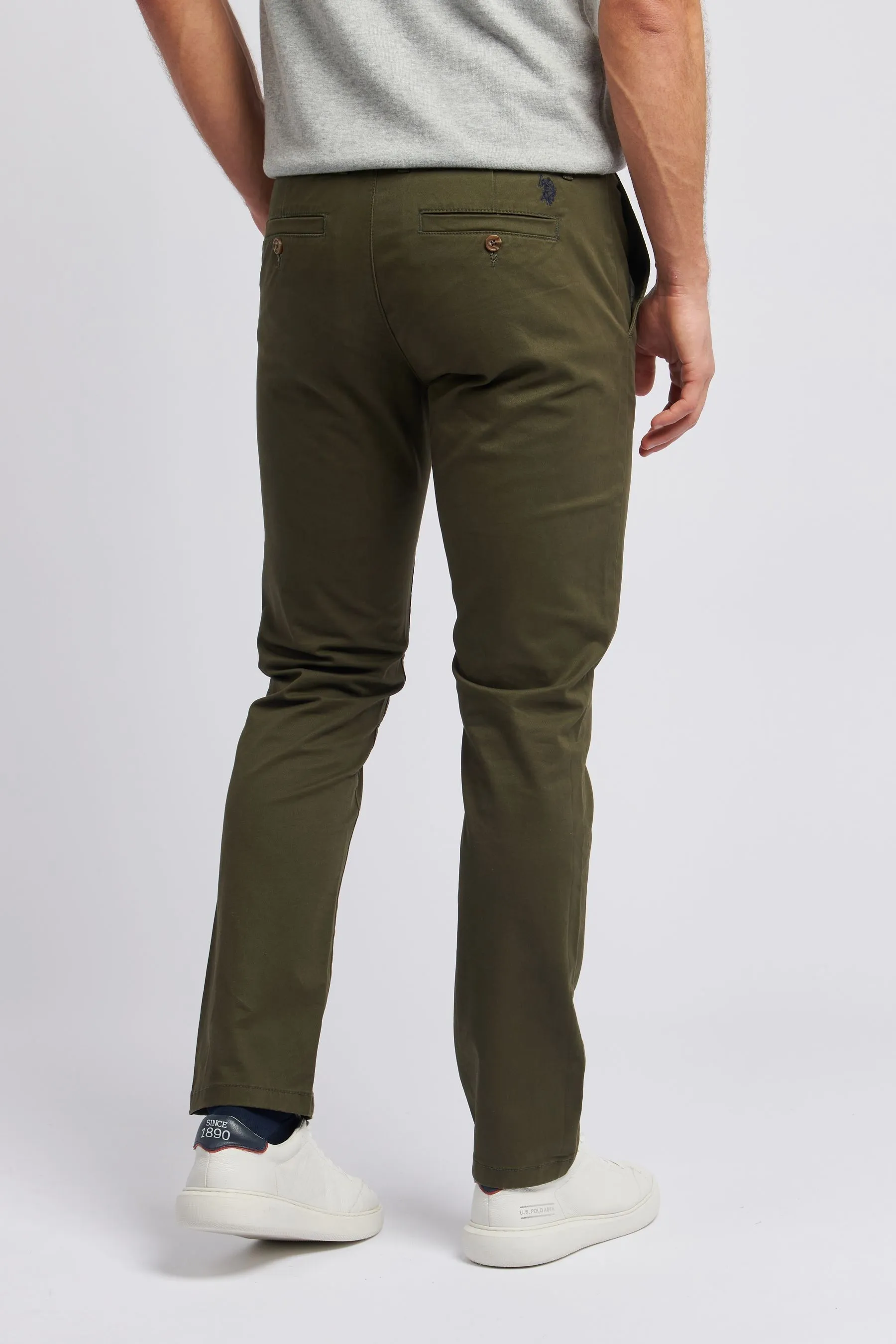 U.S. Polo Assn. Uomo - Marrone Pantaloni chino classica