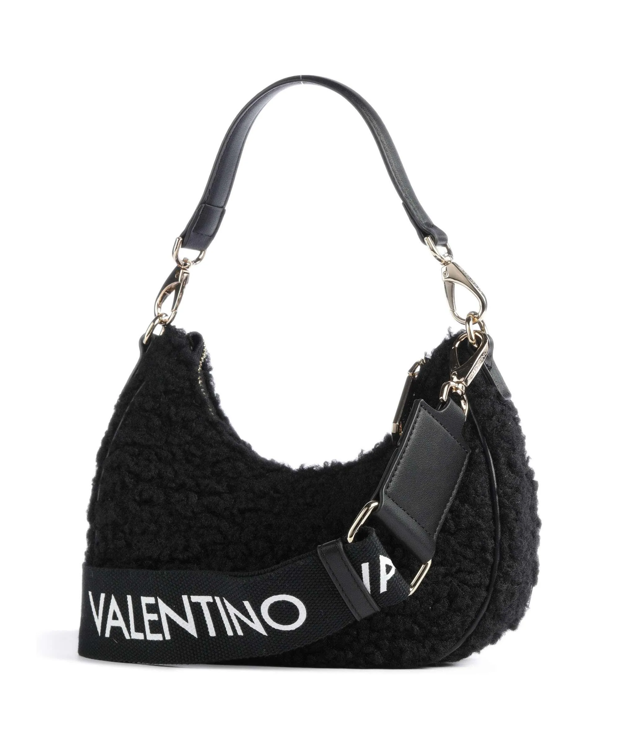  Valentino Bags Special Camy Borsa a spalla eco-pelliccia nero  