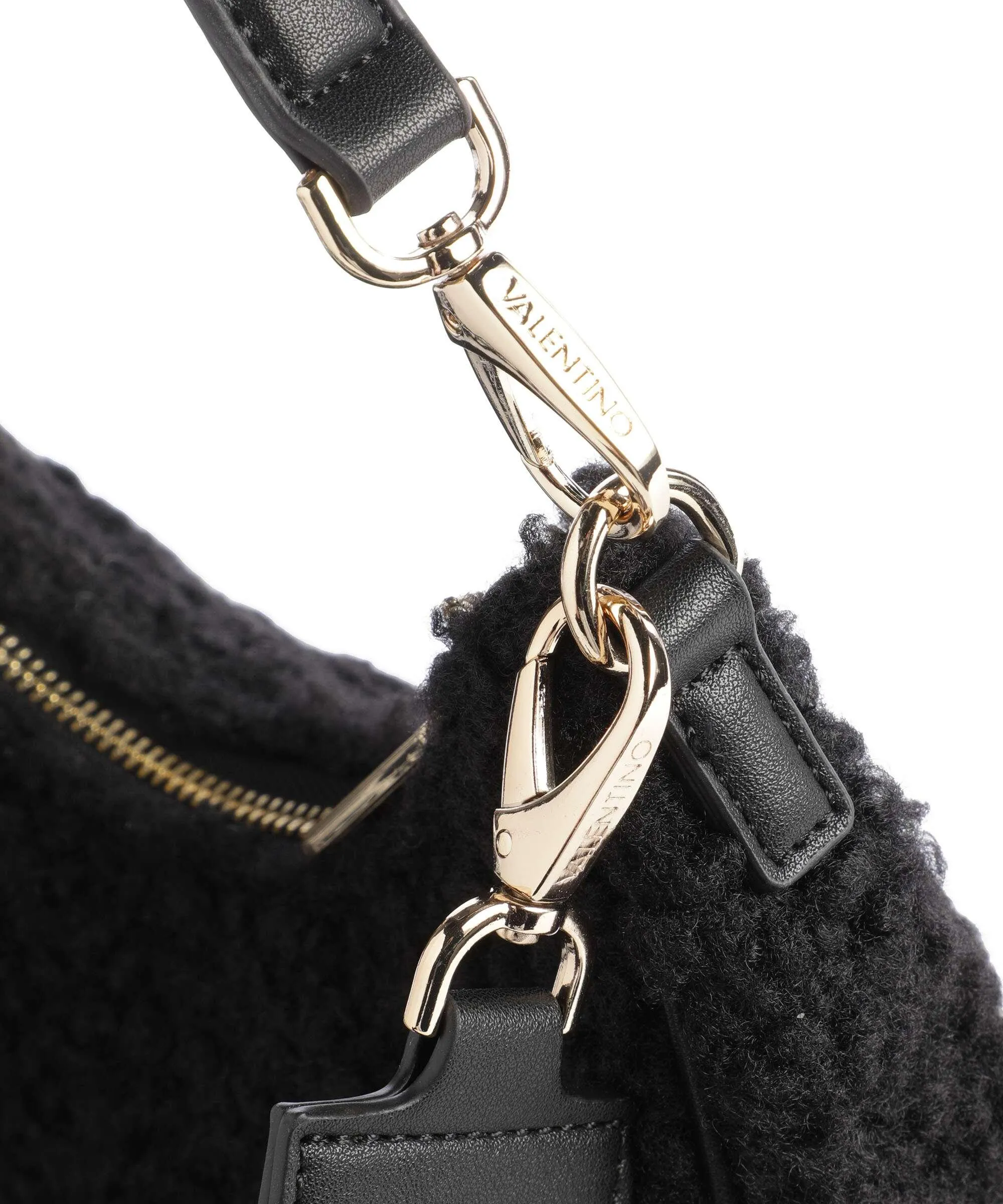  Valentino Bags Special Camy Borsa a spalla eco-pelliccia nero  