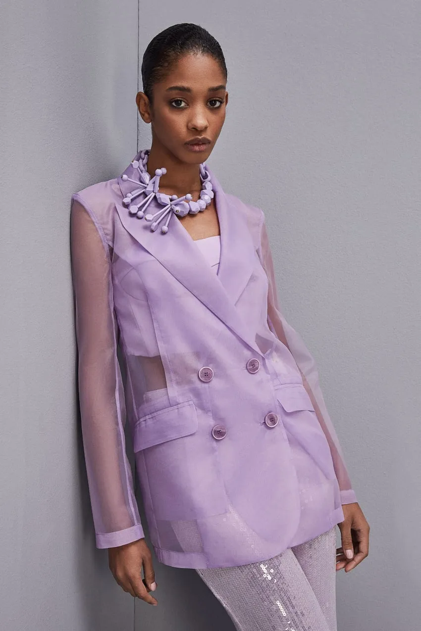 Veste à double boutonnage avec manches classiques
