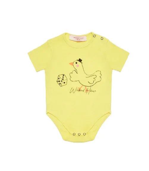 Weekend House Kids T-shirt a body con stampa 821