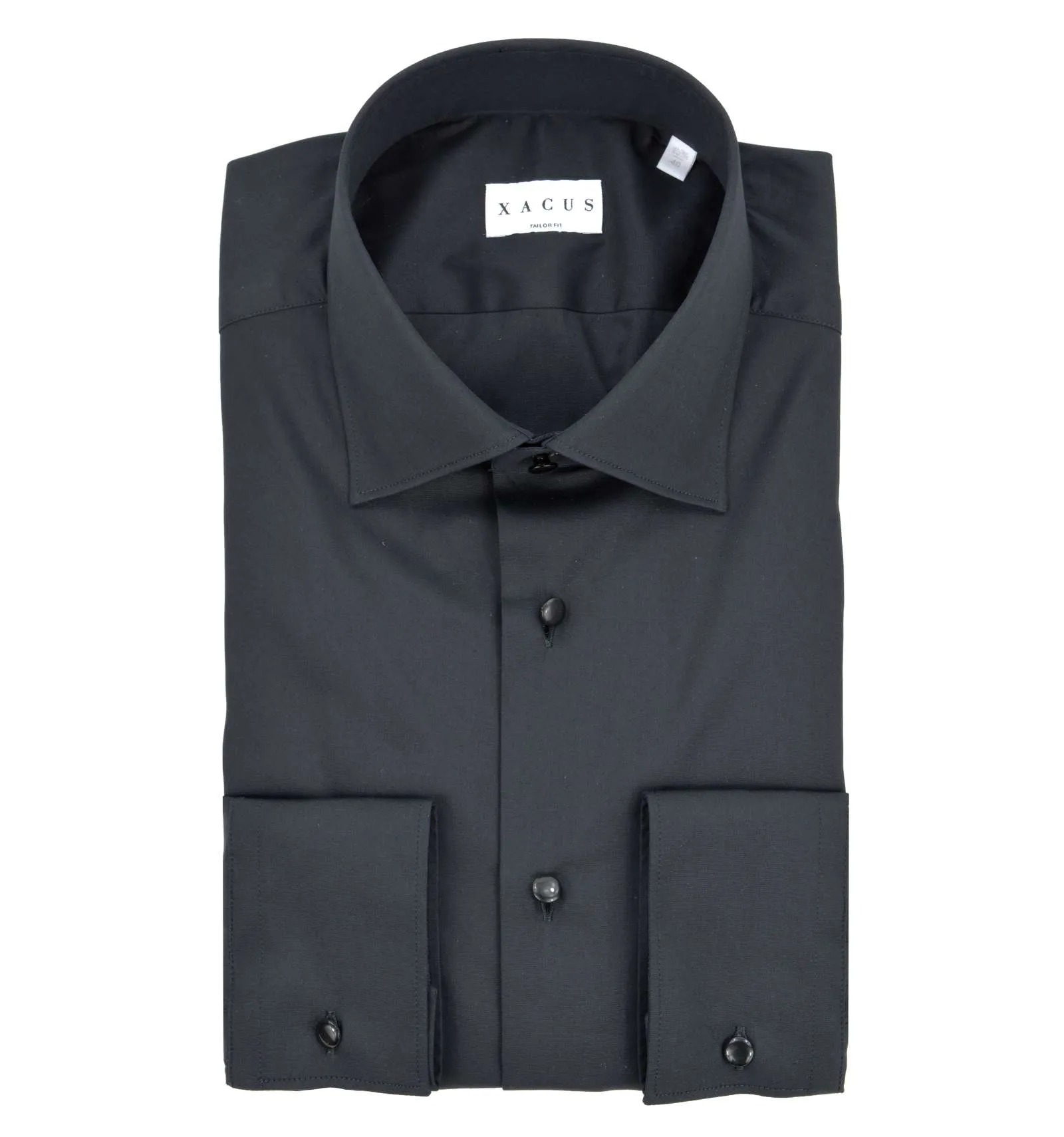 XACUS uomo camicia classica nero tailor fit 11721.771 508ML