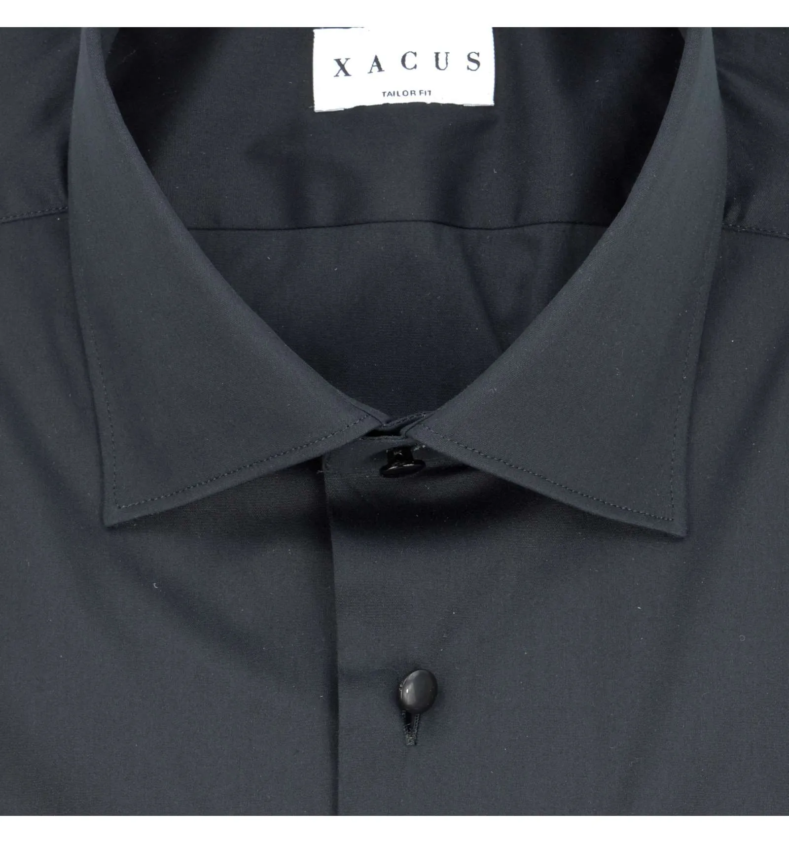 XACUS uomo camicia classica nero tailor fit 11721.771 508ML