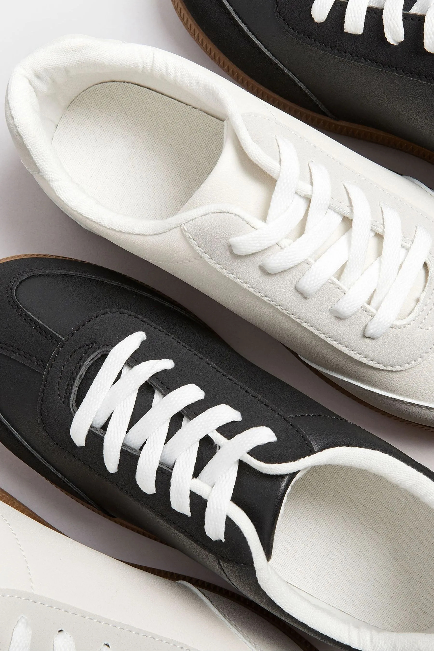 Yours Curve - Scarpe da ginnastica extra Vestibilità ampia rétro con suola in gomma