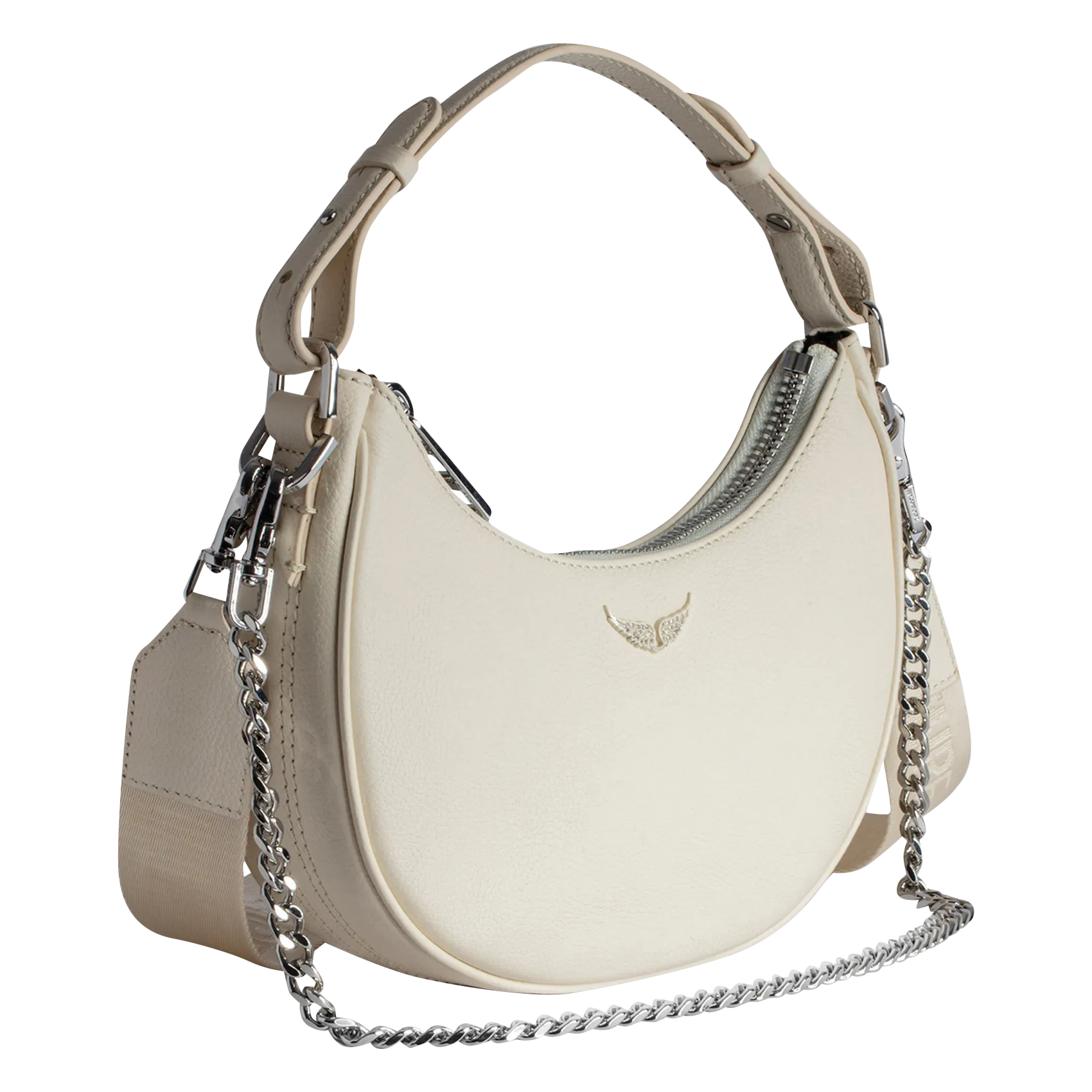  ZADIG&VOLTAIRE   MOONROCK - Borsa a spalla in pelle | Bianco