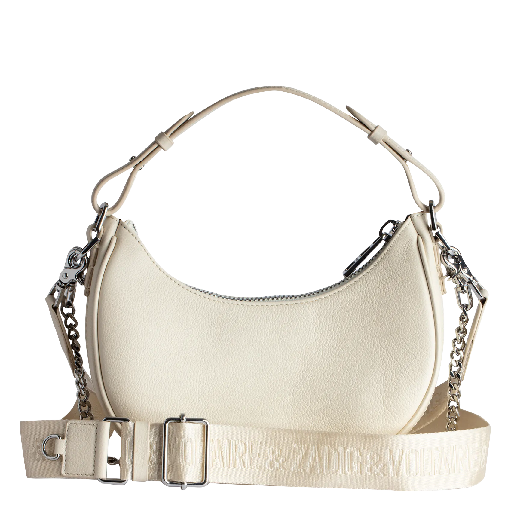  ZADIG&VOLTAIRE   MOONROCK - Borsa a spalla in pelle | Bianco