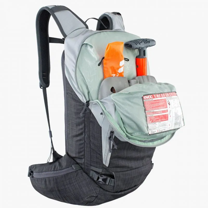 Zaino Evoc Zaini Line 20L (Argento-Pelle Grigio Carbonio)