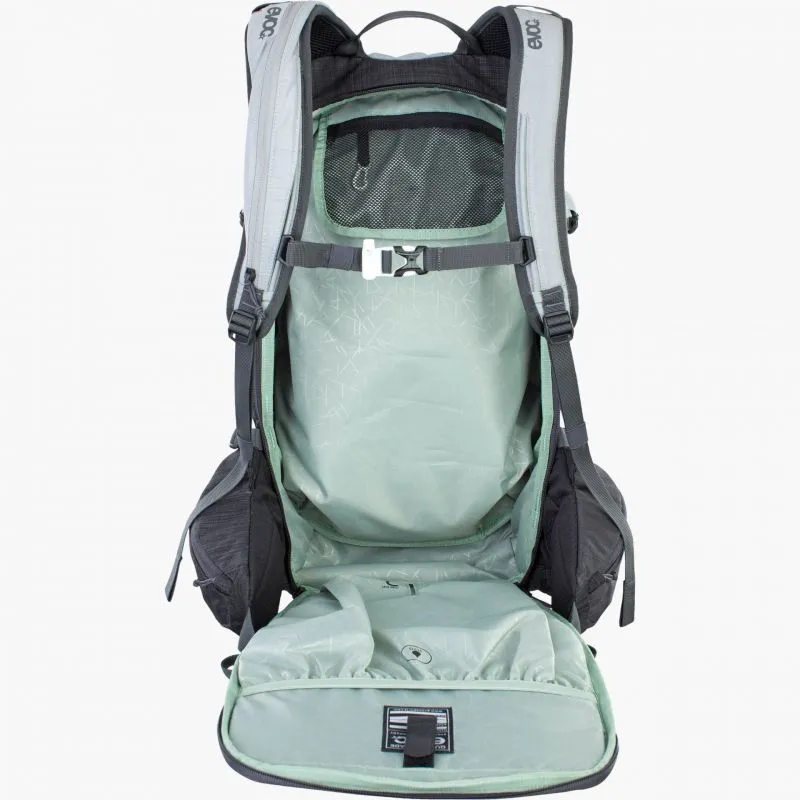 Zaino Evoc Zaini Line 20L (Argento-Pelle Grigio Carbonio)