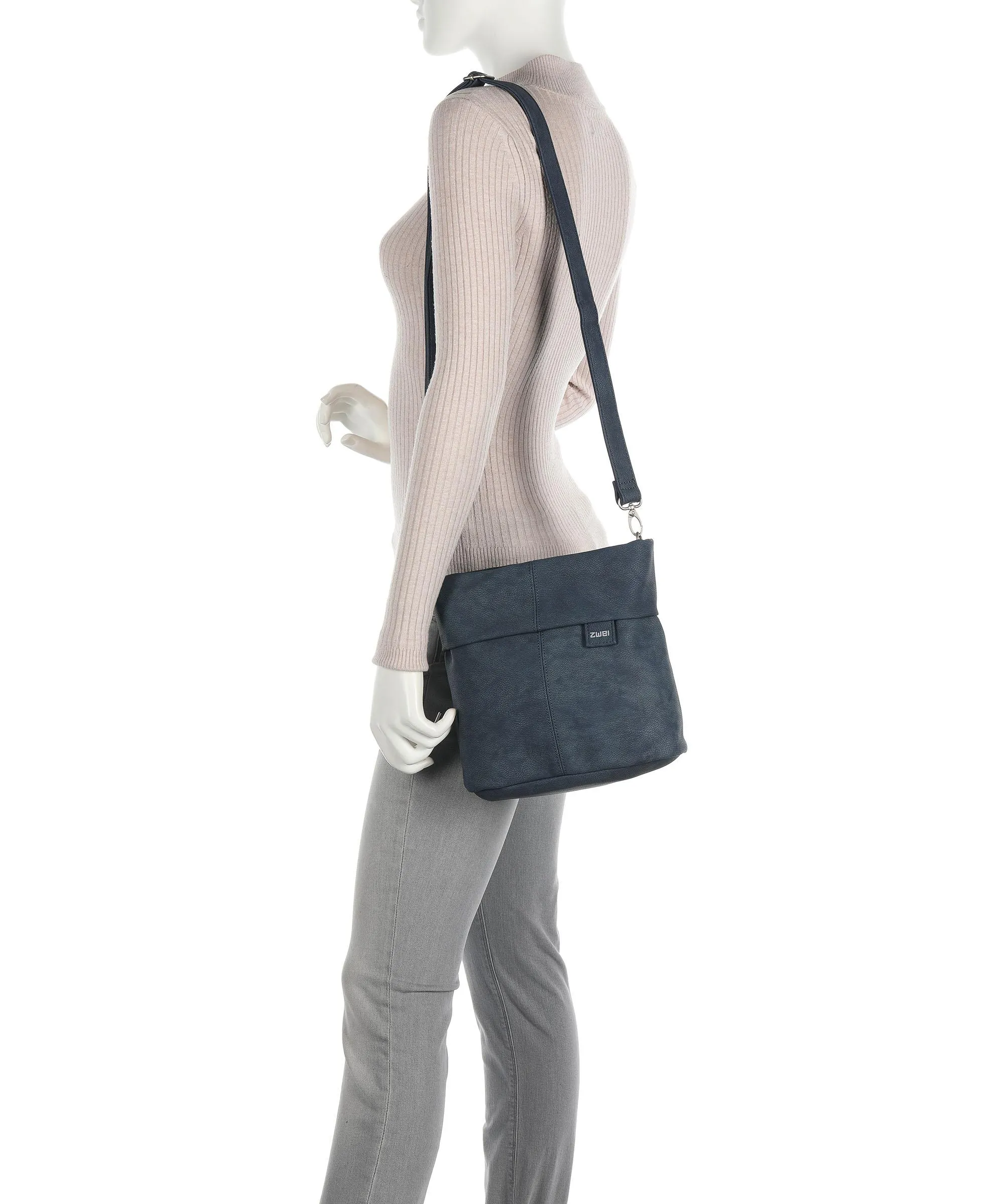  Zwei Mademoiselle.M M8 Borsa a spalla pelle sintetica blu scuro  